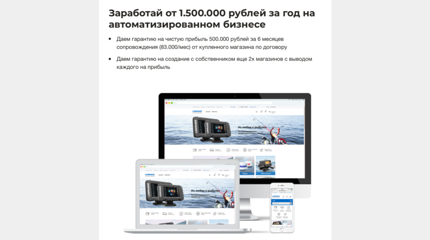 Автоматизированный интернет-магазин с доходом 1.5М | Бизнес-портал InvestStarter